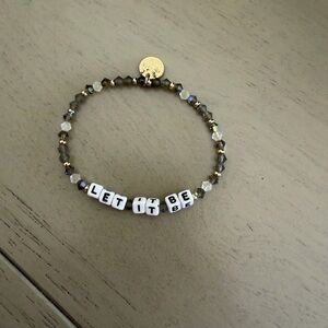 Little Words Project “Let It Be” beaded bracelet. Size S/M